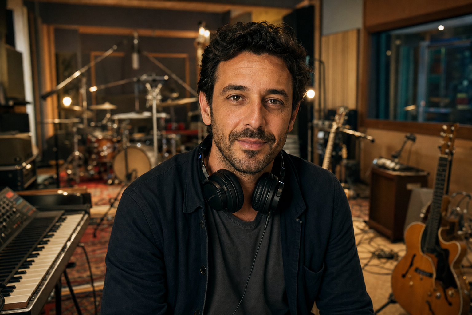 Alberto Mancini, fondatore di Armonia, nella live room